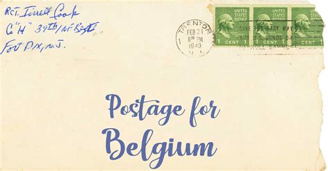 postage to belgium from uk